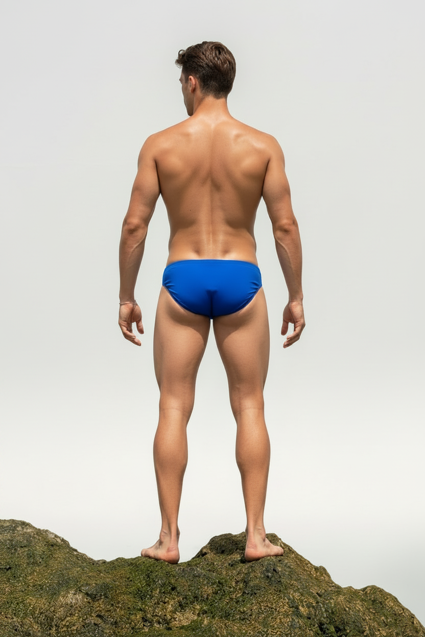 Atlantic Azul 8cm – Sunga de Baño para Hombre | KELI Swim